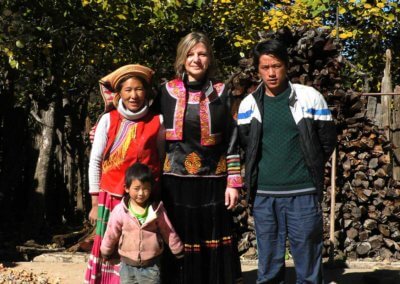 Nora besucht ländliche Projekte in China/ Yunnan